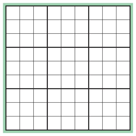 Sudoku Printable Grids